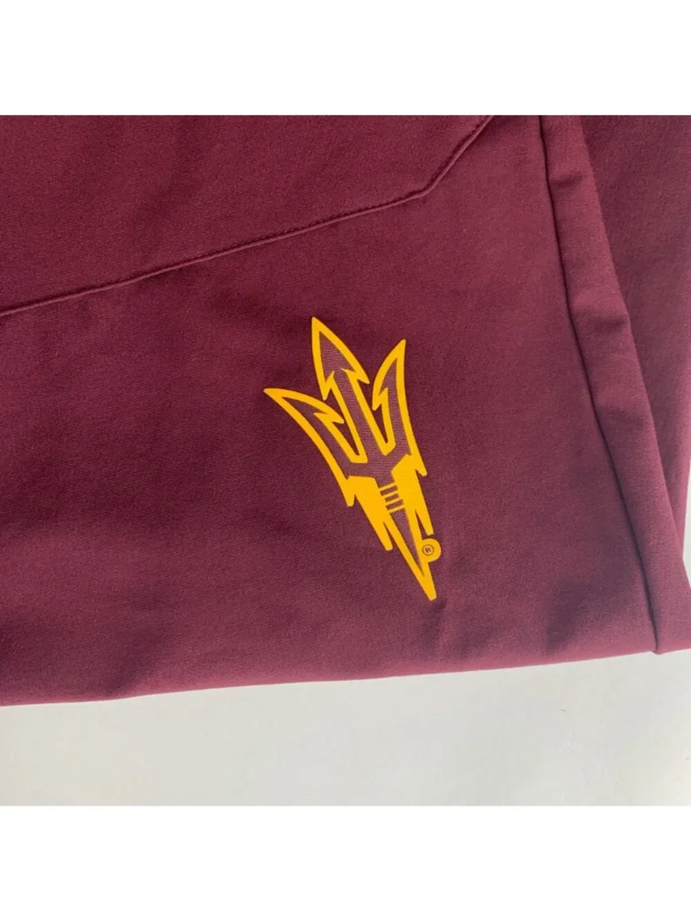 Arizona State Sun Devils NCAA Maroon Adidas Athletic Jogger Pants Mens Large